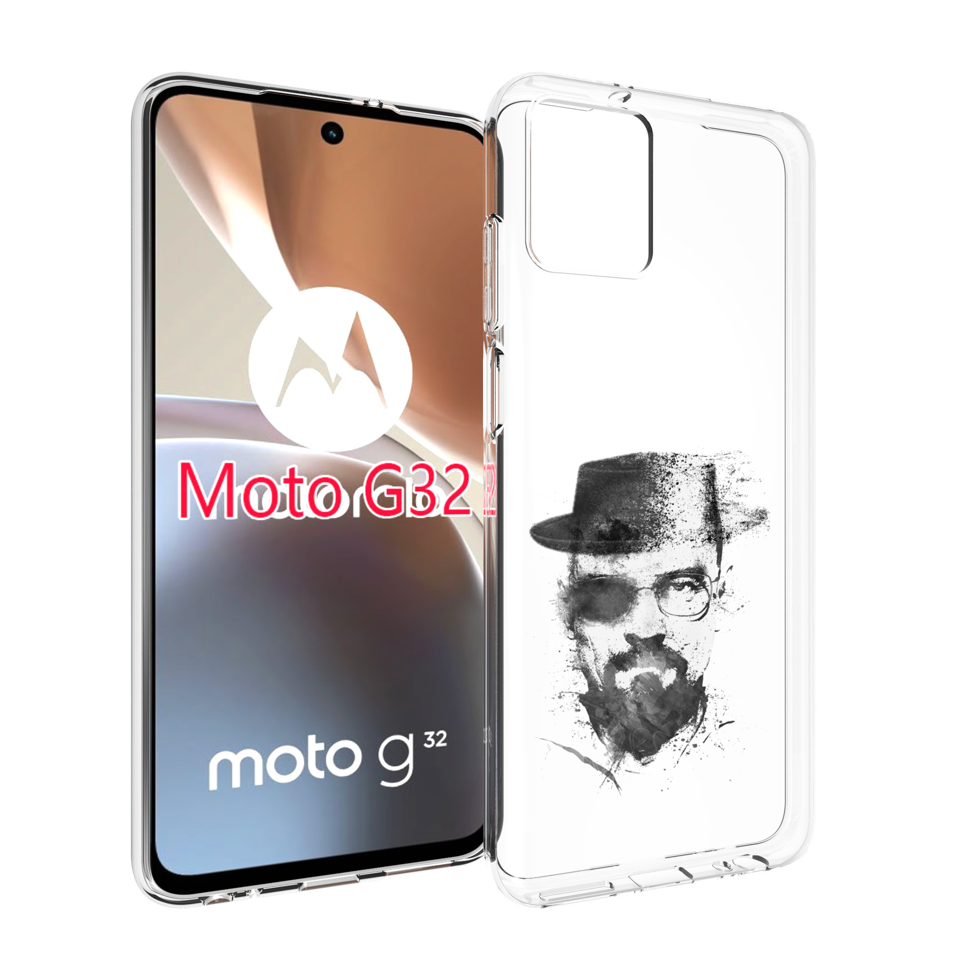 

Чехол MyPads загадочный человек для Motorola Moto G32, Прозрачный, Tocco