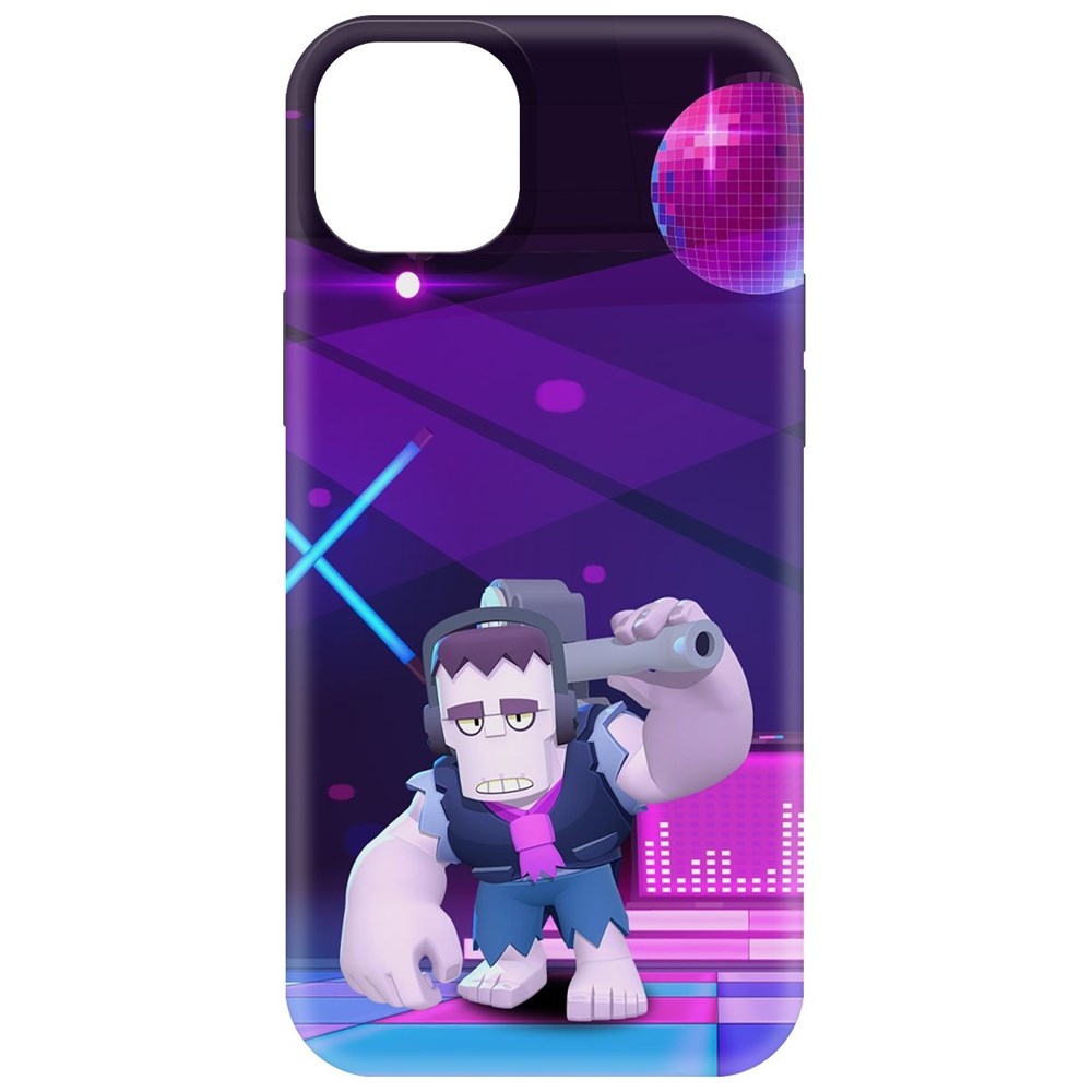 

Чехол-накладка Krutoff Soft Case Brawl Stars - Фрэнк для iPhone 15 Plus черный