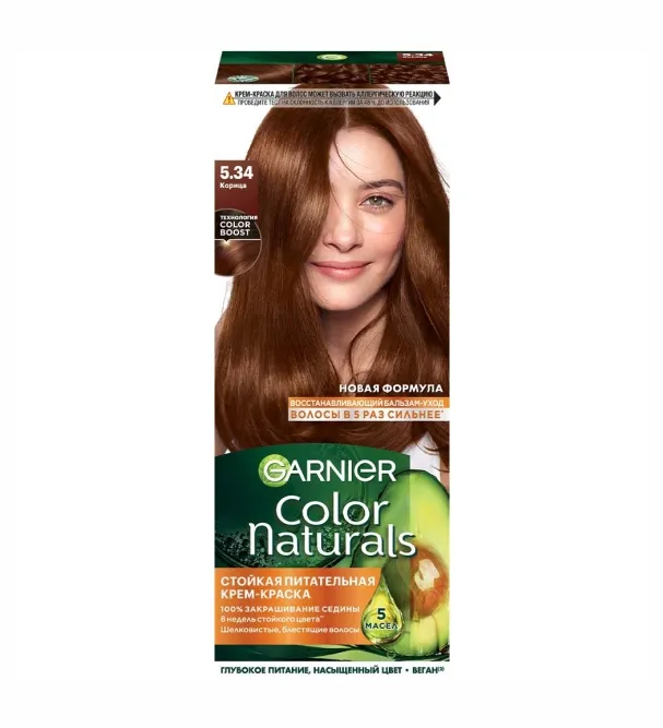 Крем-краска для волос Garnier Color Naturals корица 112 мл 548₽