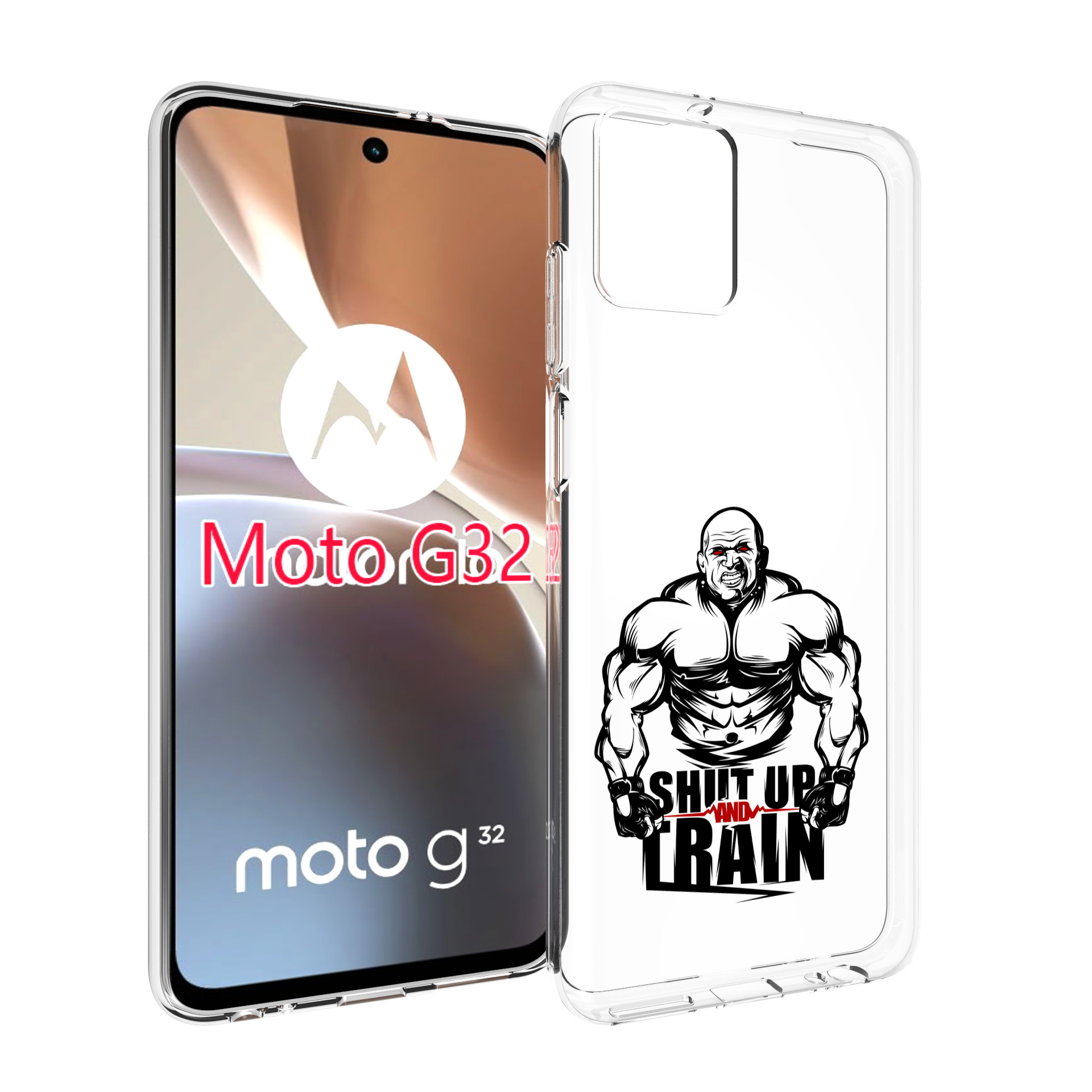 

Чехол MyPads здоровое тело для Motorola Moto G32, Прозрачный, Tocco