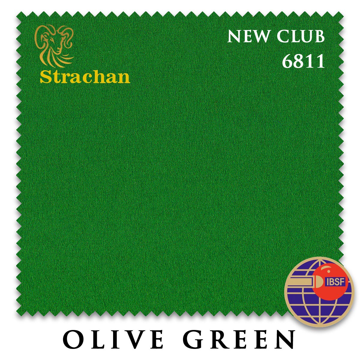 

WSP TEXTILES LTD-STRACHAN Сукно Strachan Snooker 6811 New Club 196см Olive Green, Зеленый, Strachan Snooker 6811 New Club