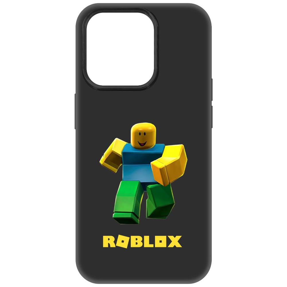 

Чехол-накладка Krutoff Soft Case Roblox-Классический Нуб для iPhone 15 Pro черный