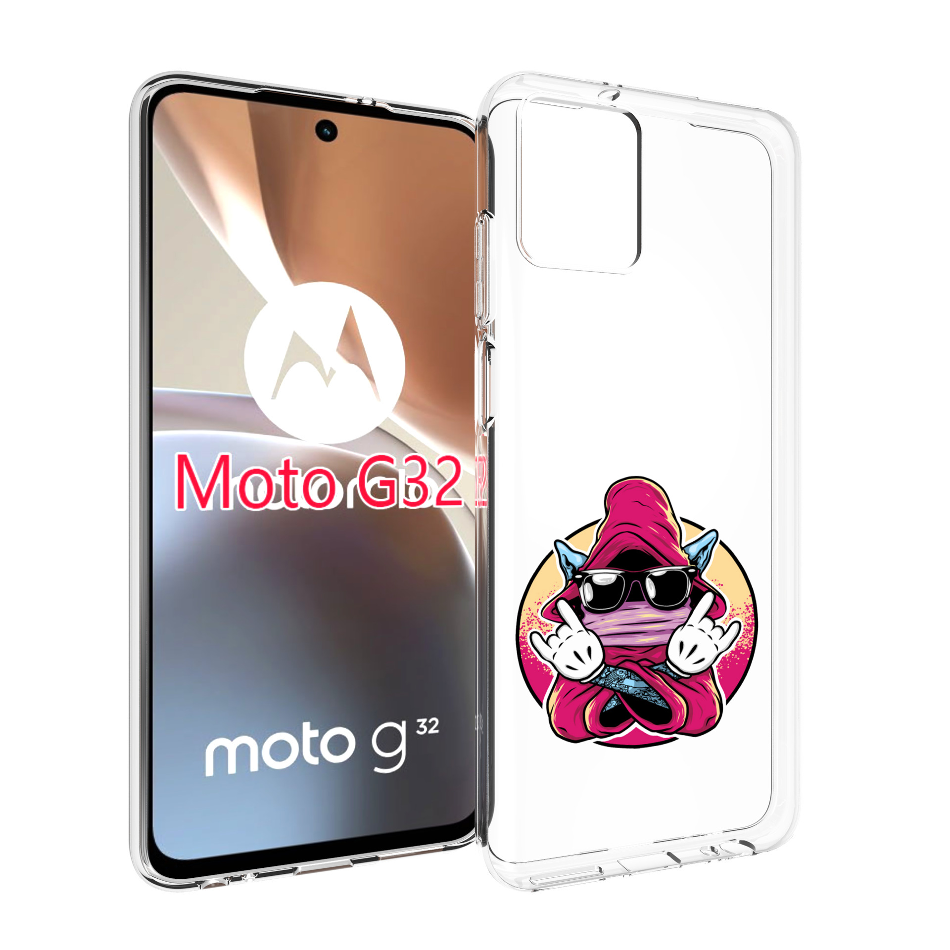 

Чехол MyPads йоу для Motorola Moto G32, Прозрачный, Tocco