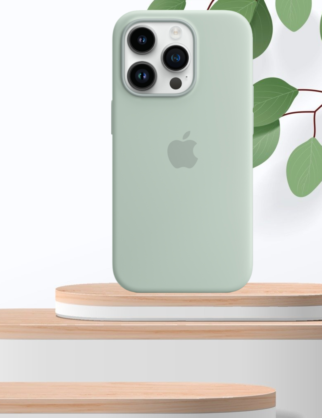 

Чехол Silicone Case MagSafe Apple iPhone 14 PRO SUCCULENT, Зеленый, Apple iPhone 14 Pro