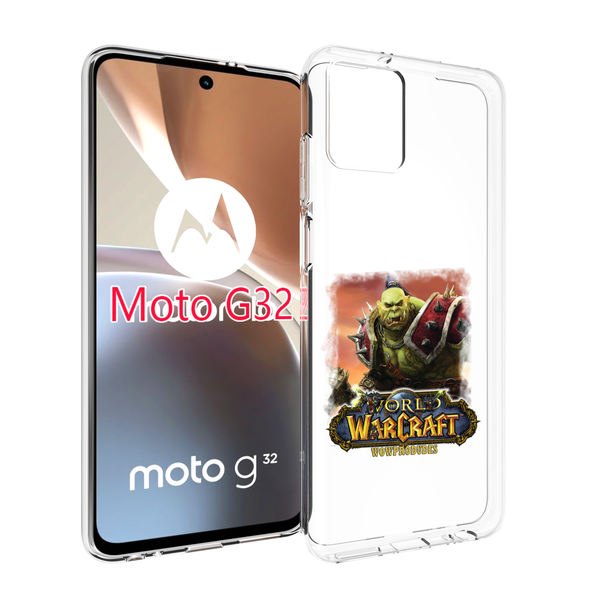 

Чехол MyPads Варкрафт для Motorola Moto G32, Прозрачный, Tocco
