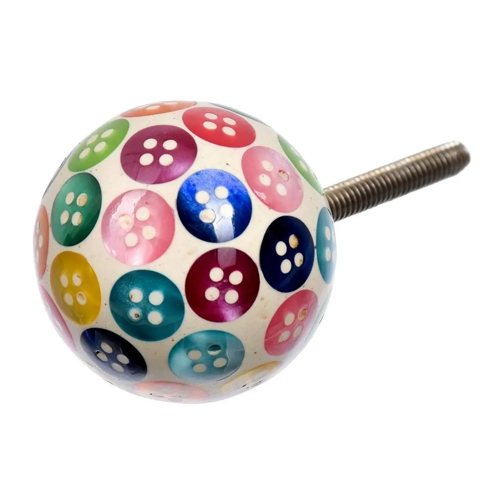 66111 BLUMEN HAUS Ручка для мебели ''Радужные пуговицы'', цвет разноцветный /300/6