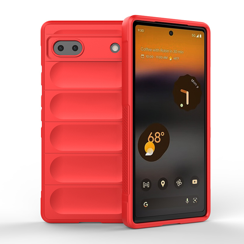 

Противоударный чехол Flexible Case для Google Pixel 6A, красный, Flexible Case