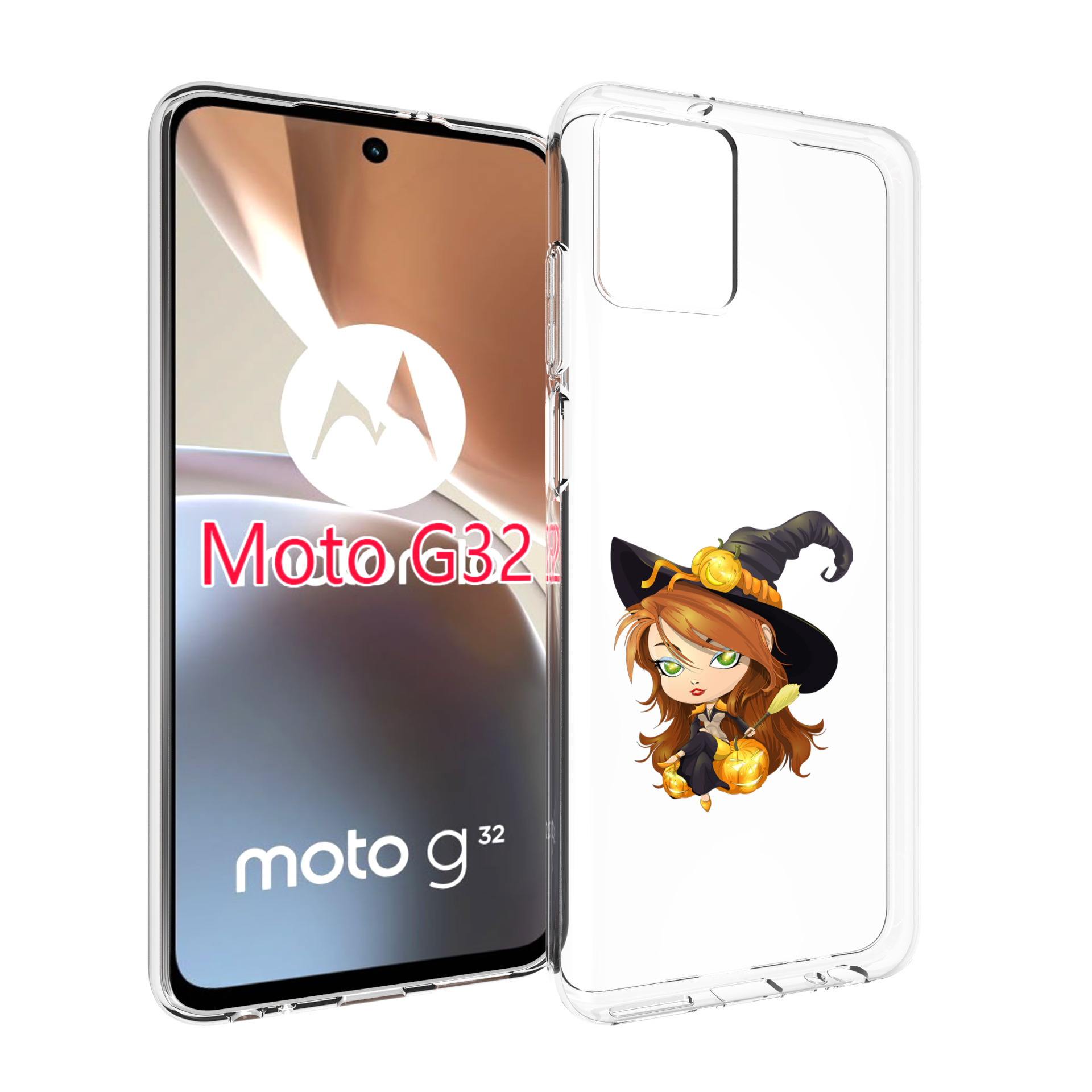 

Чехол MyPads Ведьмочка для Motorola Moto G32, Прозрачный, Tocco
