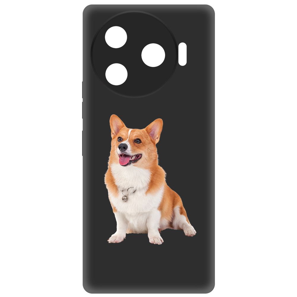 

Чехол-накладка Krutoff Soft Case Корги для TECNO Camon 30 Pro 5G черный