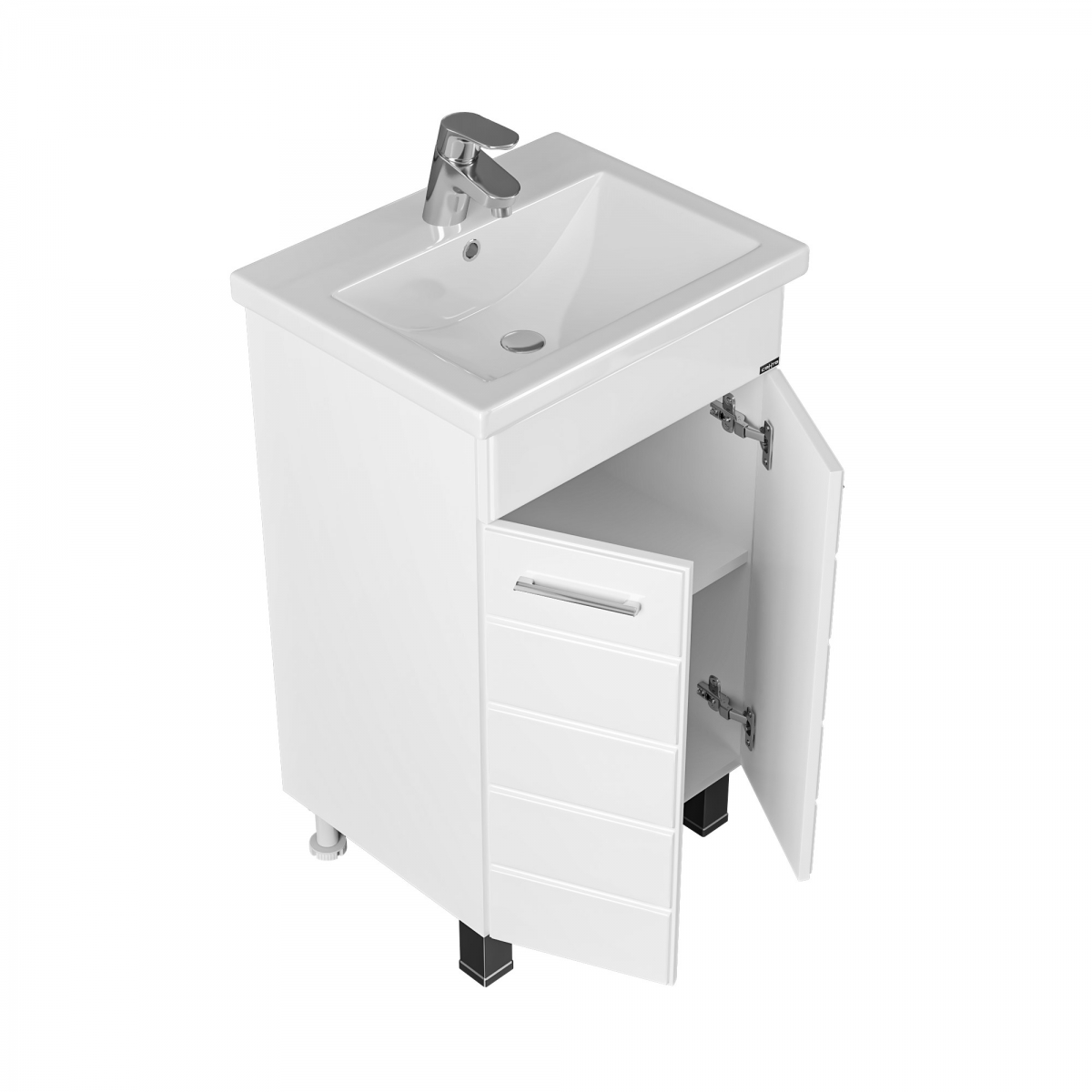 

Тумба под раковину СаНта Омега 50 207001, напольная, цвет белый, Омега