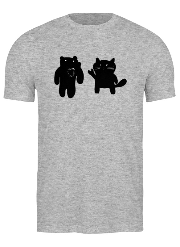 

Футболка мужская Printio Bear here серая L, Серый, Bear here