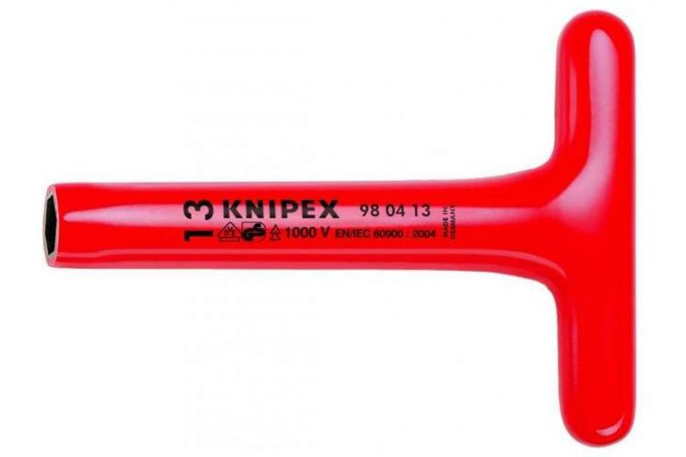 Торцовый ключ с Т-образной ручкой KNIPEX KN-980419 ключ торцовый knipex