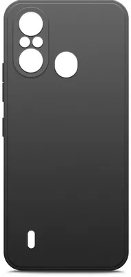 

Чехол (клип-кейс) BORASCO для Itel A49, черный [70757]
