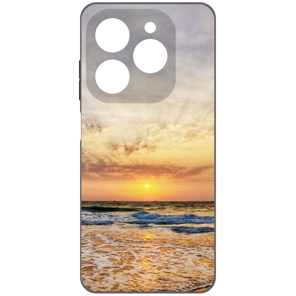 

Чехол-накладка Krutoff Soft Case Индия, Пляжи Гоа для TECNO Spark 20 Pro черный