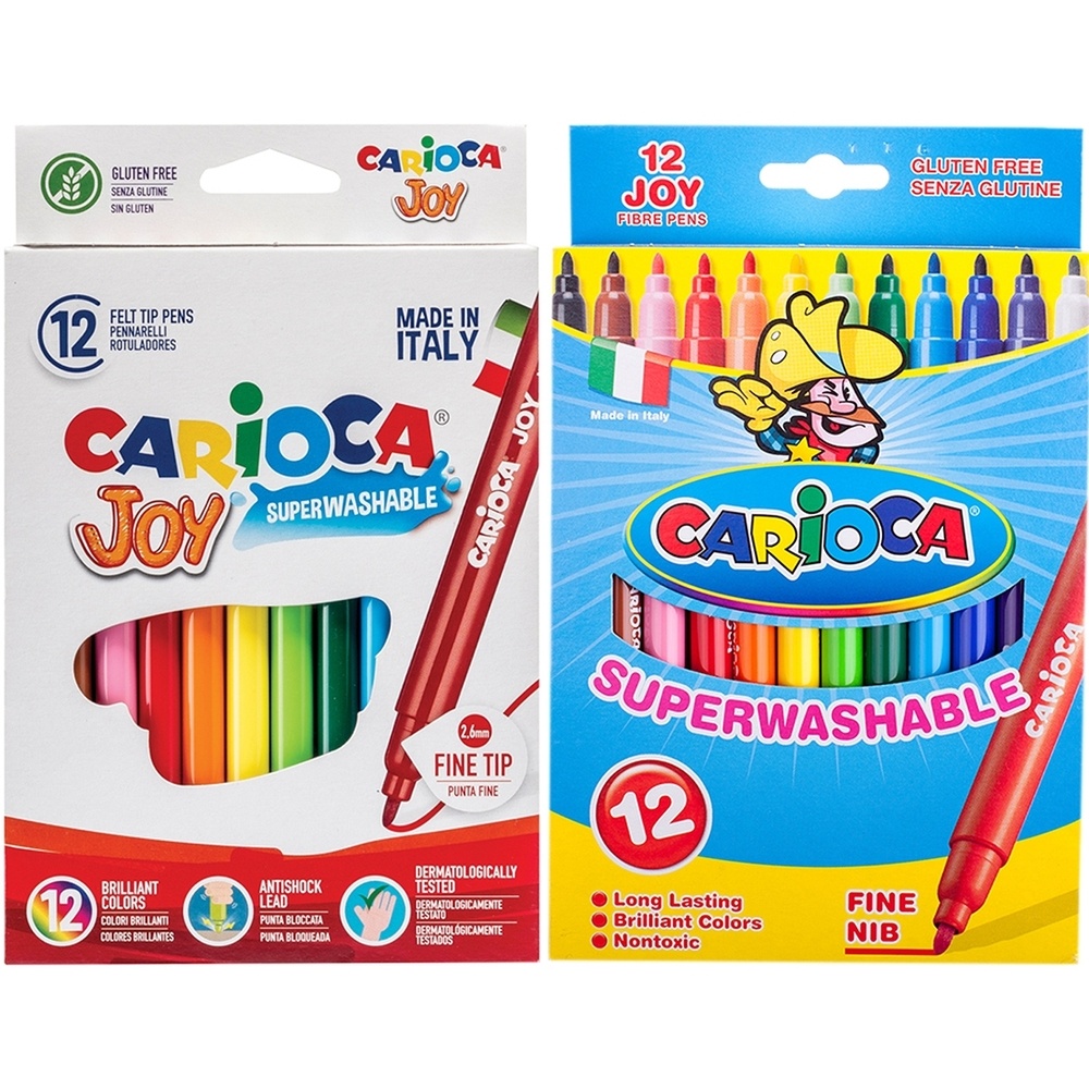 

Фломастеры Carioca JOY, набор 12 цветов (40614), Разноцветный