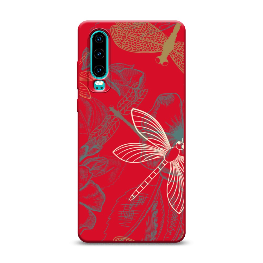 

Чехол Awog на Huawei P30 "Тени стрекоз", Разноцветный, 68553-1