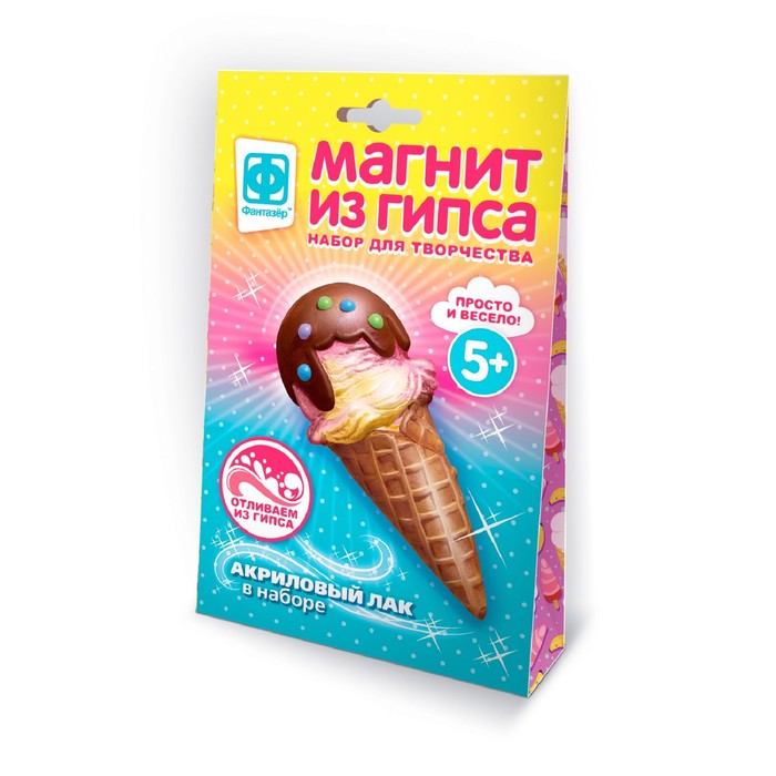 

Магнит из гипса Фантазер В шоколаде гипс, форма, стек, магнит, акриловый лак, кисть