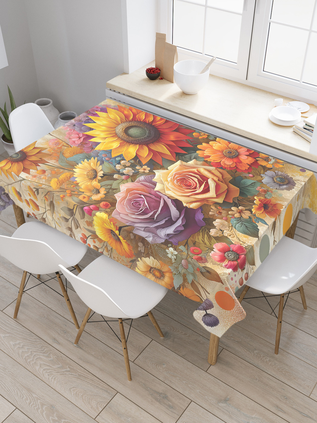 

Скатерть JoyArty Летние цветы 120х145, tc_sd1698_120x145, Розовый, Летние цветы
