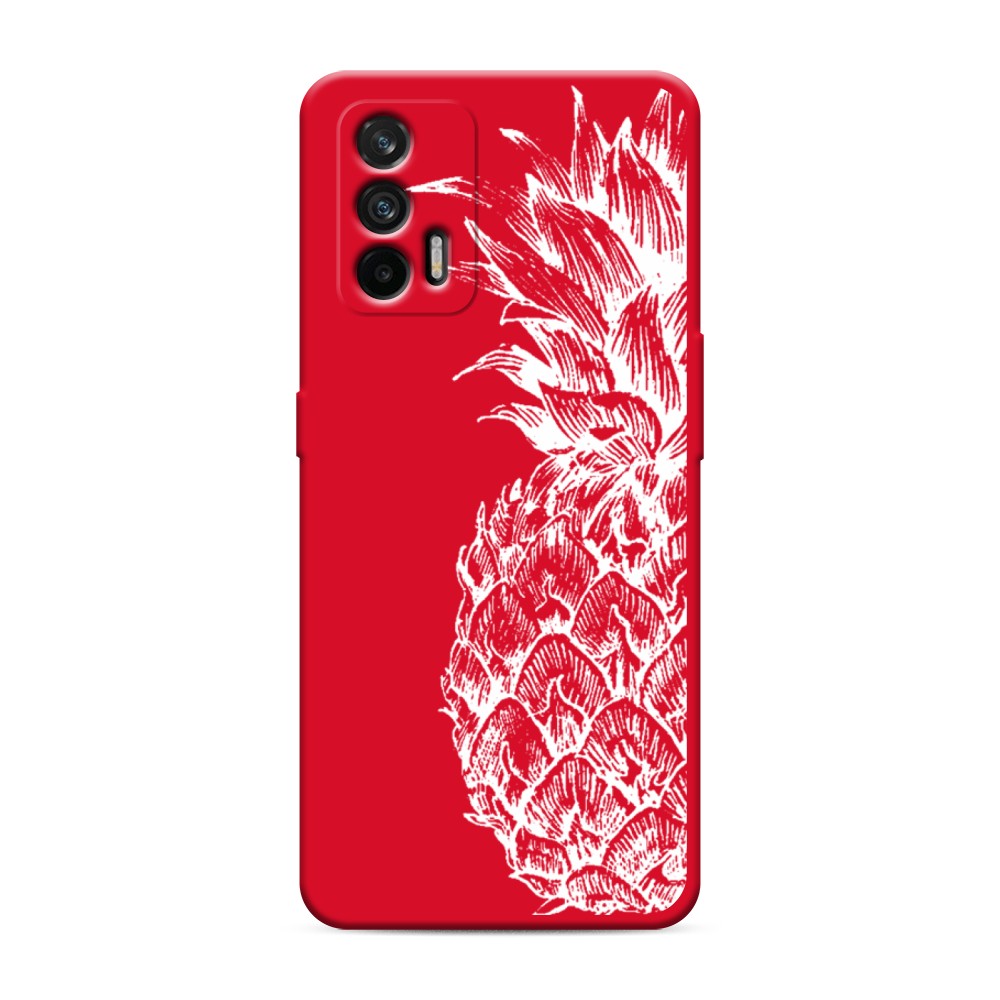 

Чехол Awog на Realme GT/Q3 Pro "Ананас графика белая", Разноцветный, 256353-1