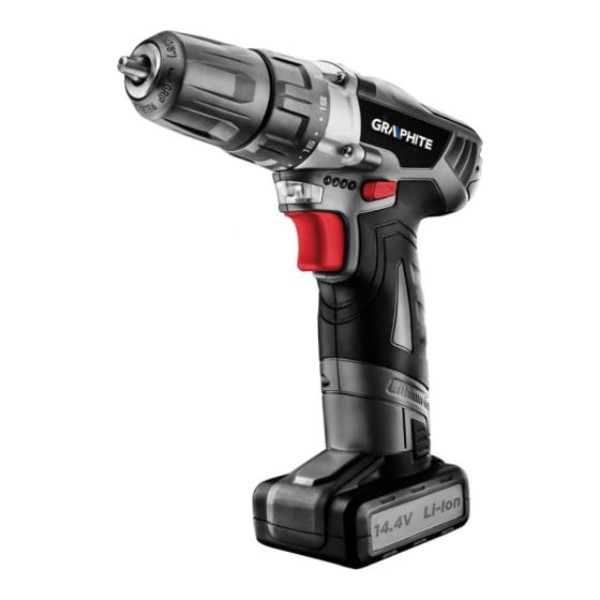 

GRAPHITE Дрель-шуруповерт аккумуляторная 14.4В, Li-Ion 1.5Aч 58G214