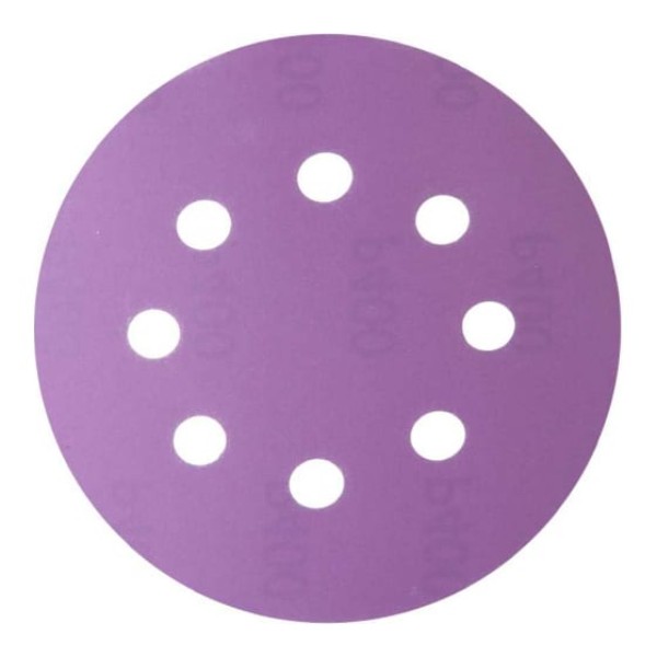 Hanko Круг шлифовальный Purple PP627 (125 мм; 8 отв.; Р100; 100 шт.) PP627.125.8.0100