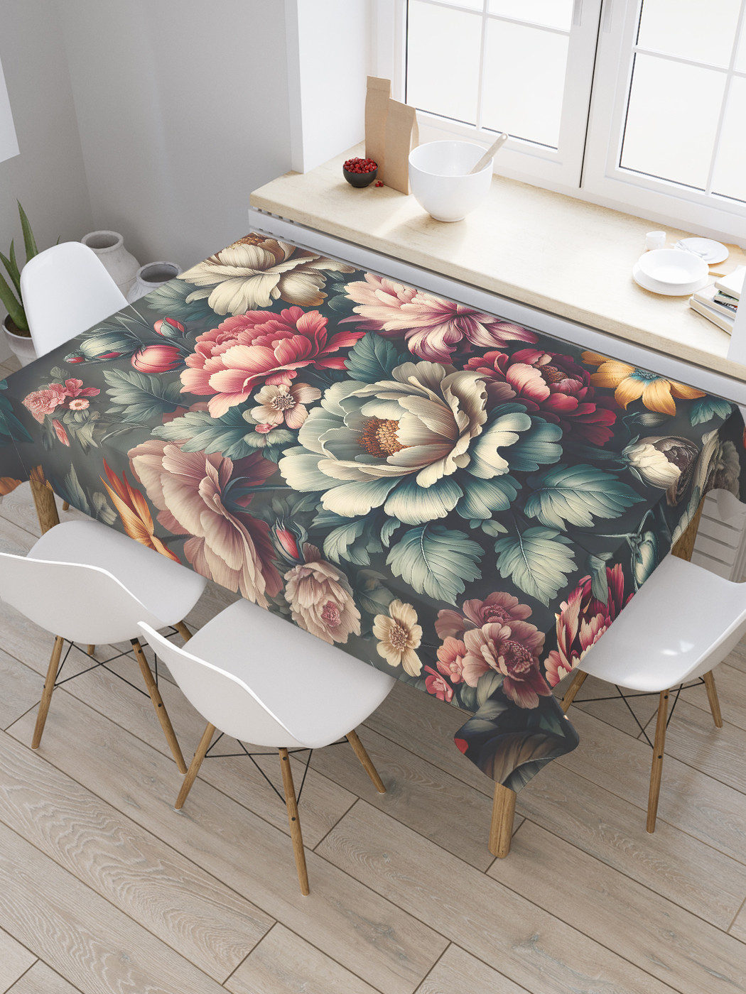 

Скатерть JoyArty Винтажные пионы 120х145, tc_sd1776_120x145, Черный, Винтажные пионы