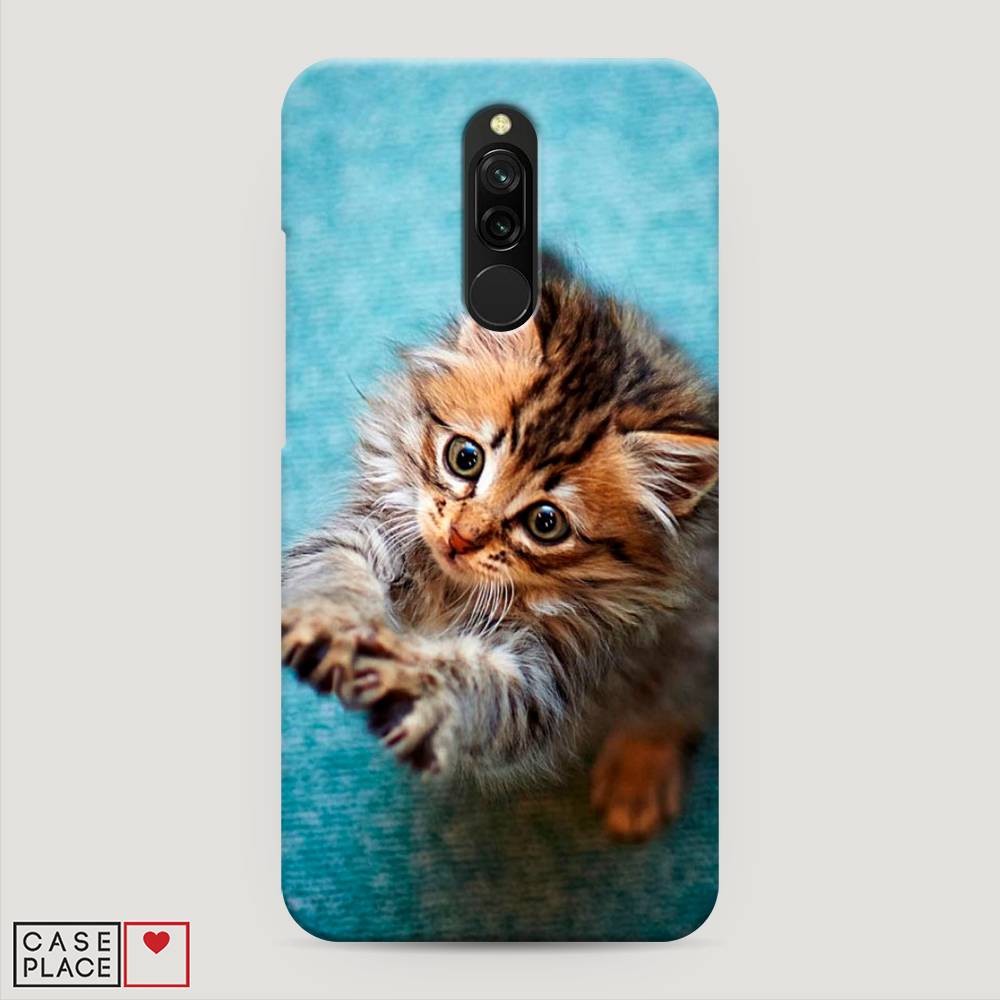 

Пластиковый чехол "Котенок просит есть" на Xiaomi Redmi 8, 37120-1