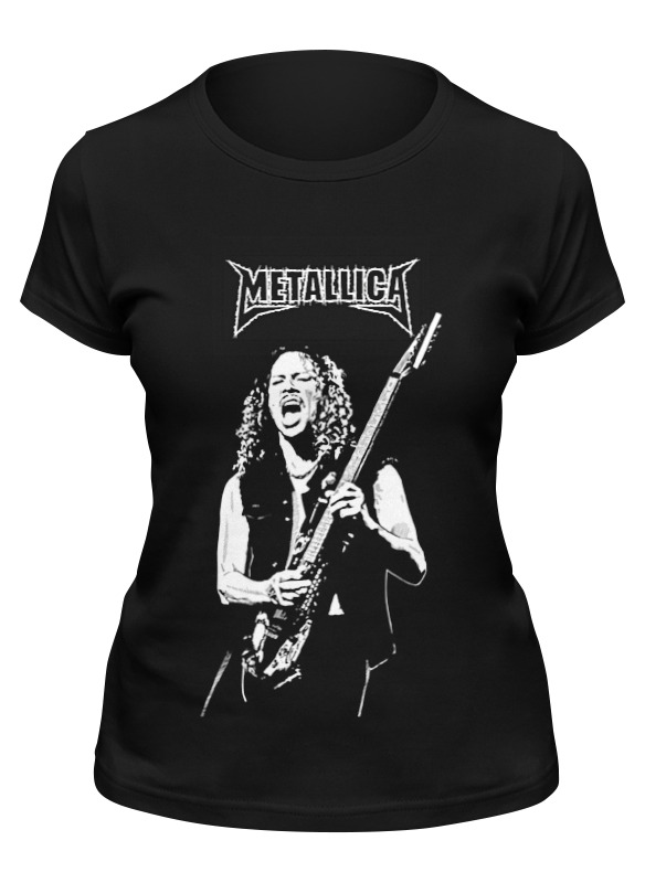 

Футболка женская Printio Metallica черная XL, Черный, Metallica