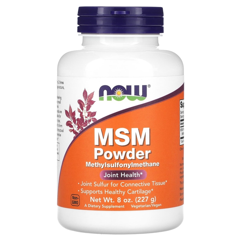 Метилсульфонилметан NOW msm pure powder 8 oz (227 g)