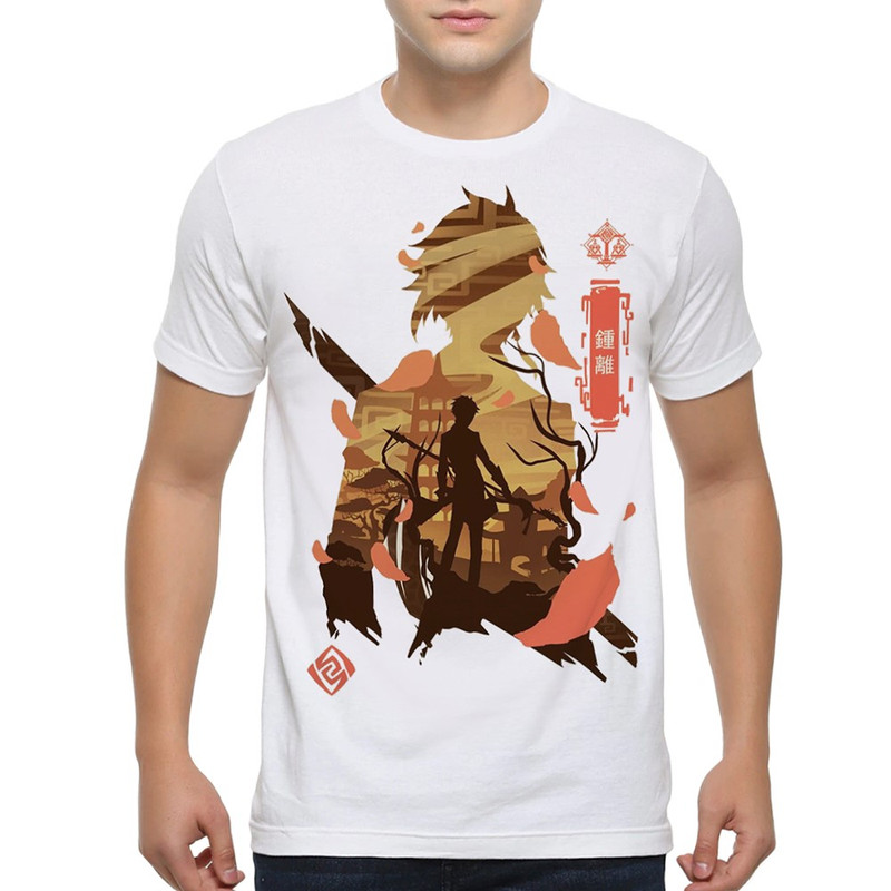

Футболка мужская Dream Shirts Аниме Геншин Импакт белая L, Белый, Аниме Геншин Импакт