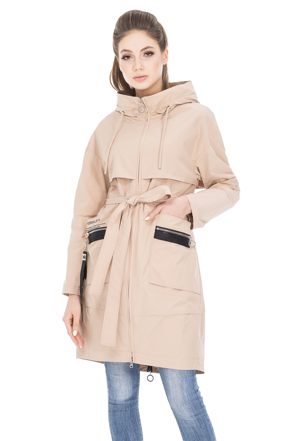 

Плащ женский OHARA AJ-20709 бежевый 50 RU, AJ-20709