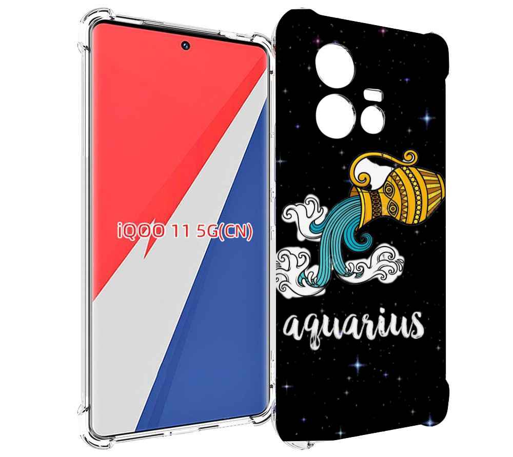 

Чехол MyPads знак зодиака водолеи 2 для Vivo iQOO 11, Прозрачный, Tocco