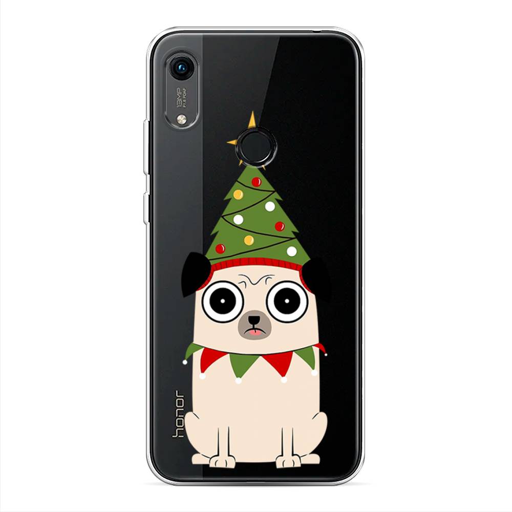 

Чехол на Huawei Y6 2019 "Собачка с ёлочкой", Бежевый;красный;зеленый, 611550-1