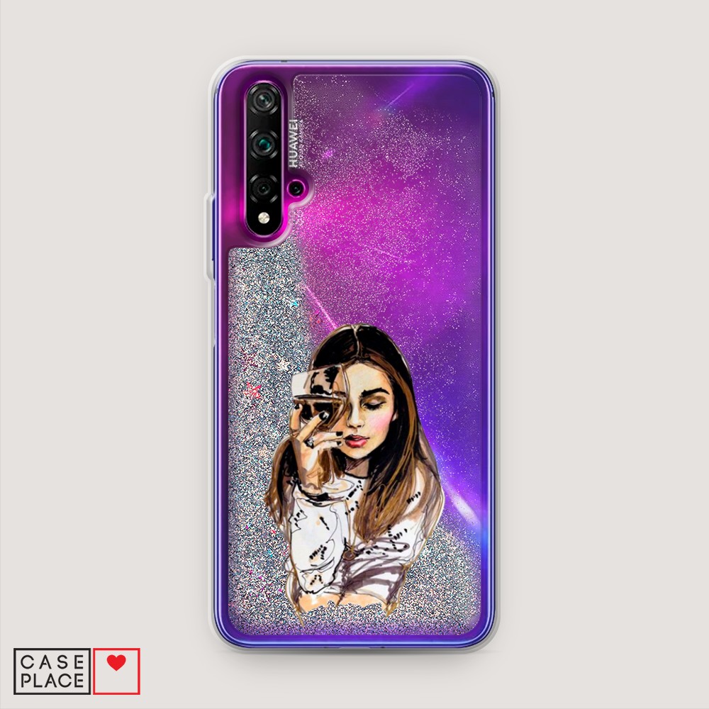 

Чехол Awog на Honor 20/Huawei Nova 5T "Девушка с бокалом", Разноцветный, 610591-1