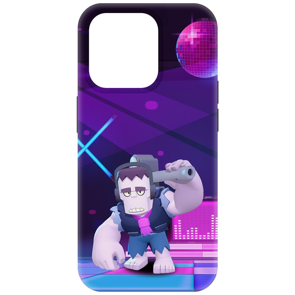 

Чехол-накладка Krutoff Soft Case Brawl Stars - Фрэнк для iPhone 15 Pro черный