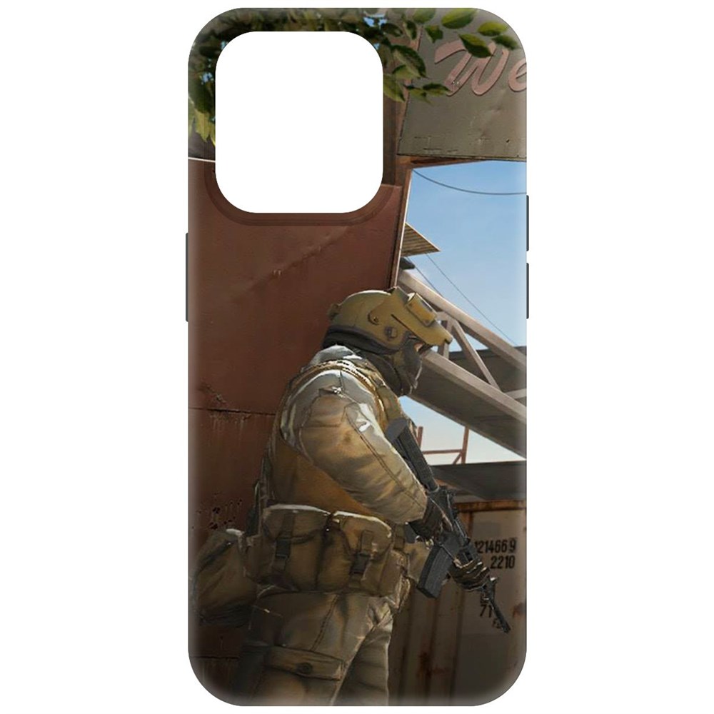 

Чехол-накладка Krutoff Soft Case Cтандофф 2 (Standoff 2) - Rust для iPhone 15 Pro черный