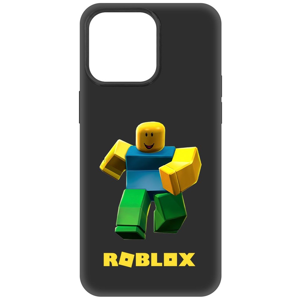 

Чехол-накладка Krutoff Soft Case Roblox-Классический Нуб для iPhone 15 Pro Max черный