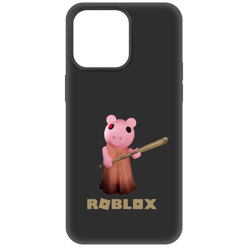 

Чехол-накладка Krutoff Soft Case Roblox-Пигги для iPhone 15 Pro Max черный