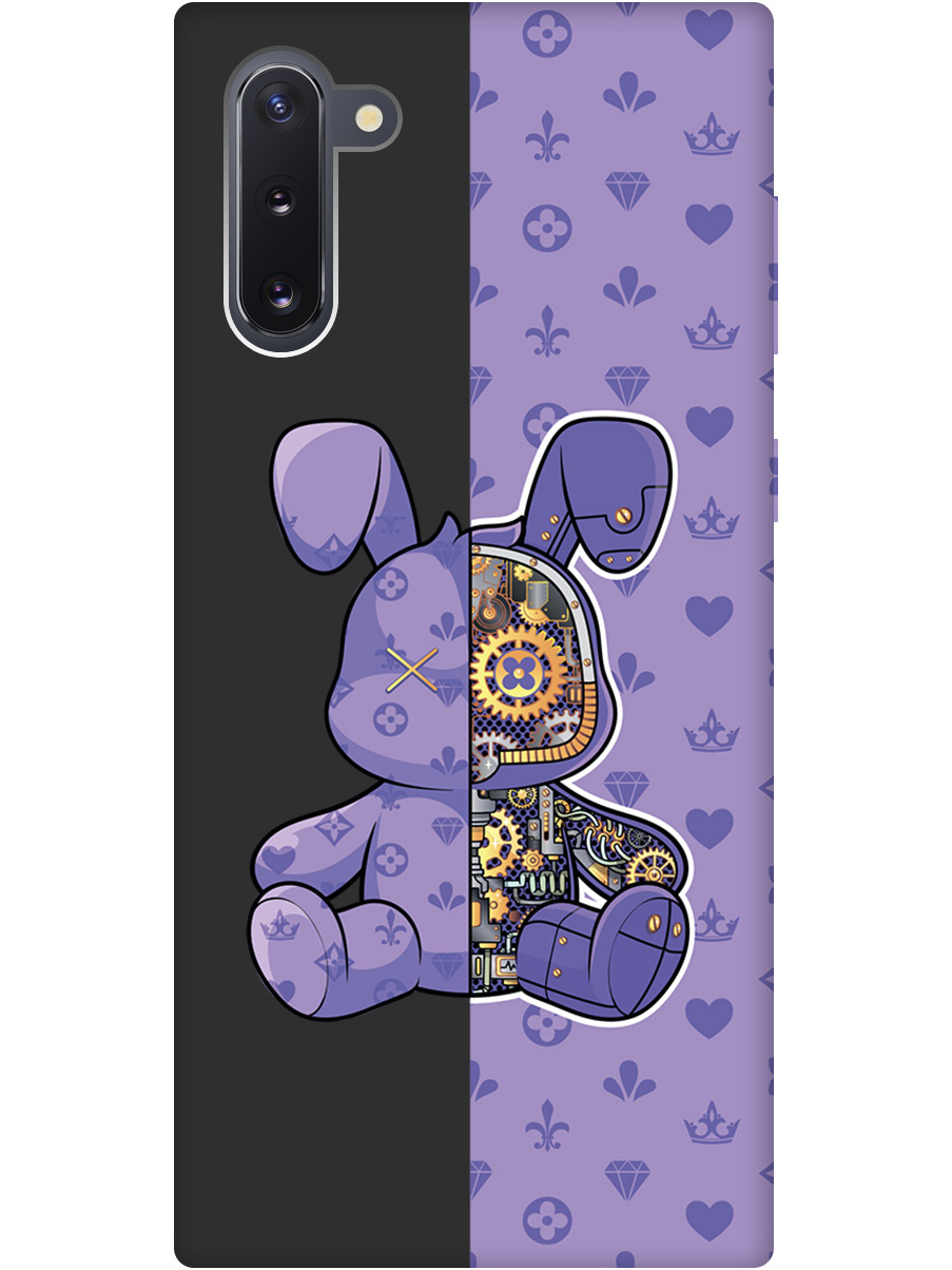 

Силиконовый чехол на Samsung Galaxy Note 10 с принтом матовый черный 790463, Черный;фиолетовый, 721799271