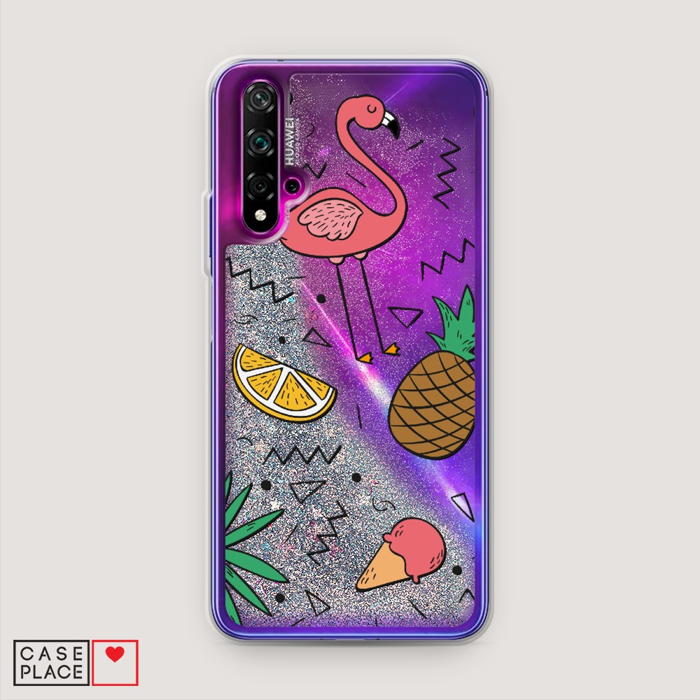 

Чехол Awog на Honor 20/Huawei Nova 5T "Гавайский фон", Разноцветный, 610591-1