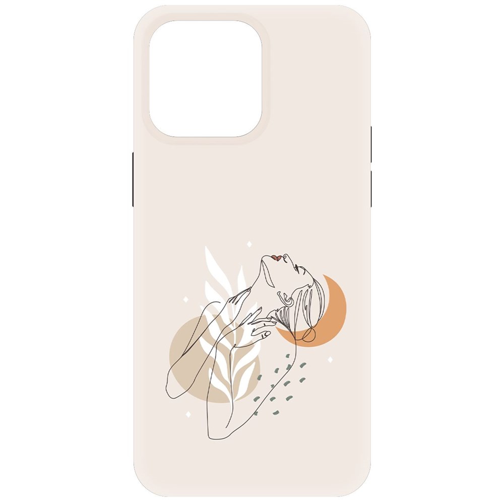 

Чехол-накладка Krutoff Soft Case Женственность для iPhone 15 Pro Max черный