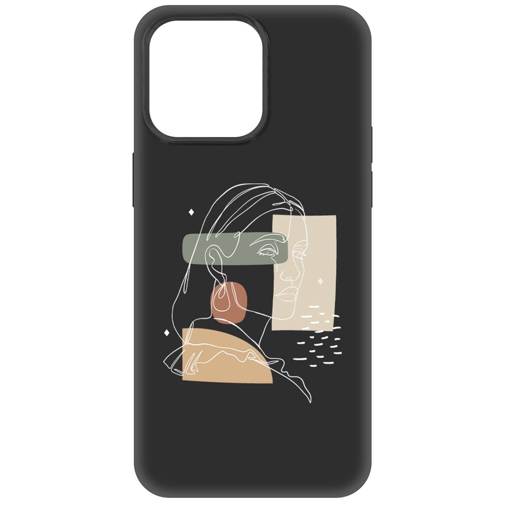 

Чехол-накладка Krutoff Soft Case Уверенность для iPhone 15 Pro Max черный