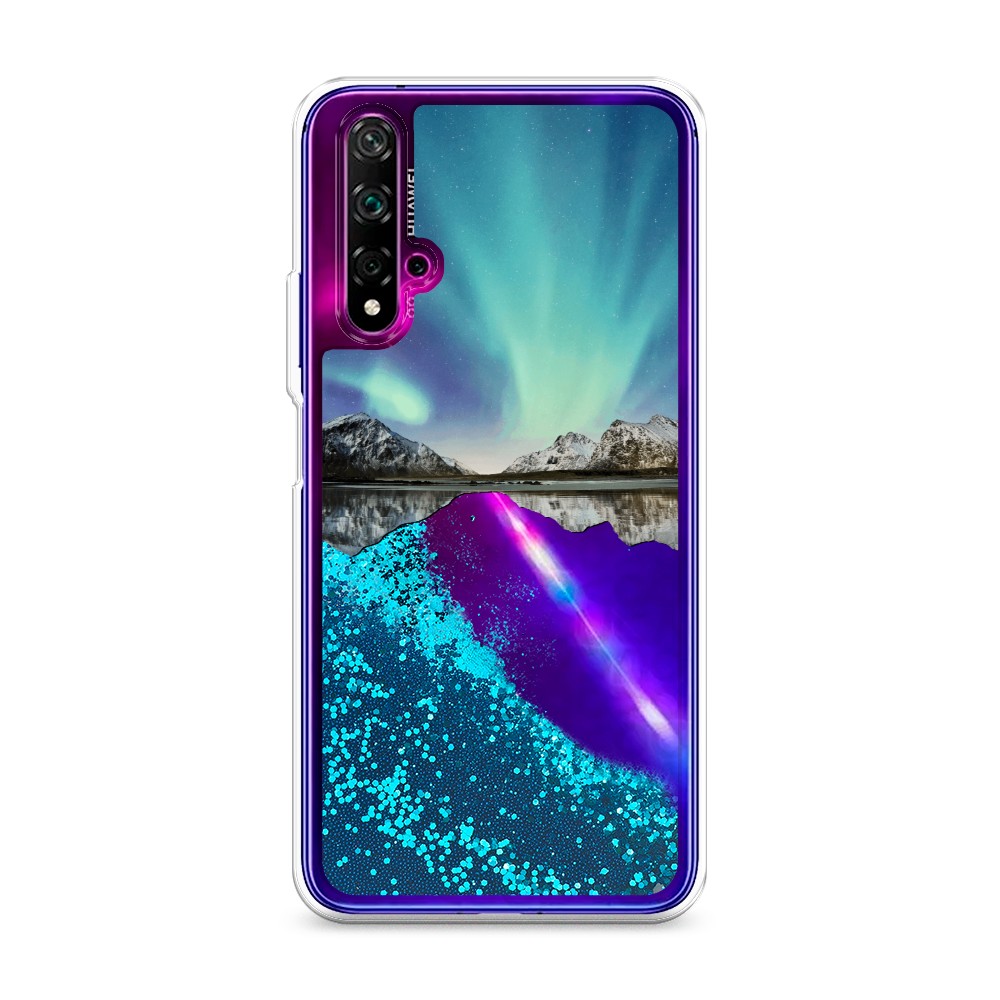 

Чехол Awog на Honor 20/Huawei Nova 5T "Горное озеро и сияние", Разноцветный, 610593-1
