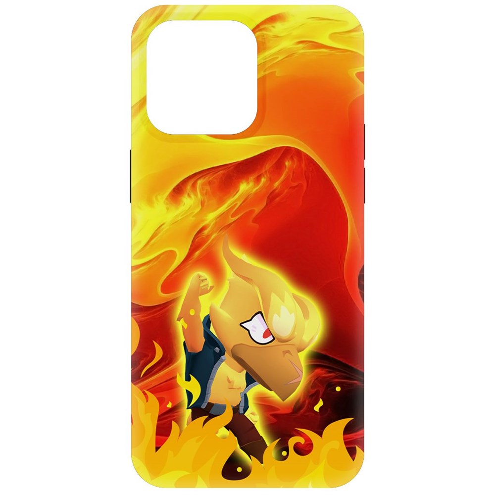 

Чехол-накладка Krutoff Soft Case Brawl Stars - Ворон-Феникс для iPhone 15 Pro Max черный
