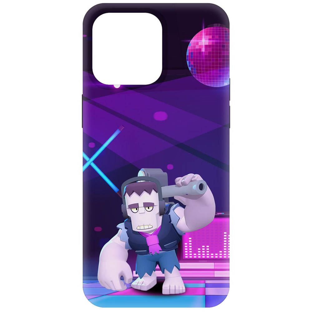 

Чехол-накладка Krutoff Soft Case Brawl Stars - Фрэнк для iPhone 15 Pro Max черный