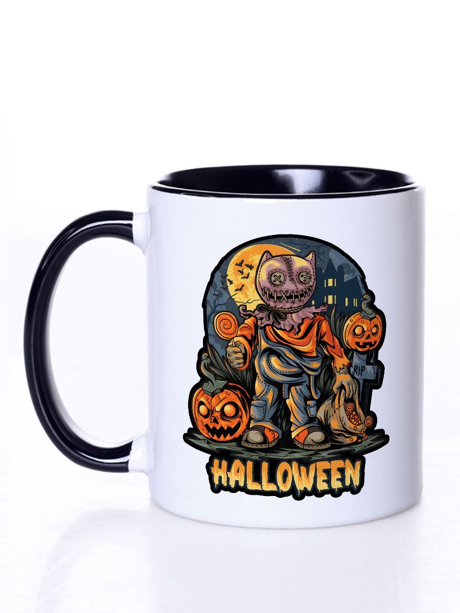 

Кружка СувенирShop "Хеллоуин halloween тыква зомби" 330 мл