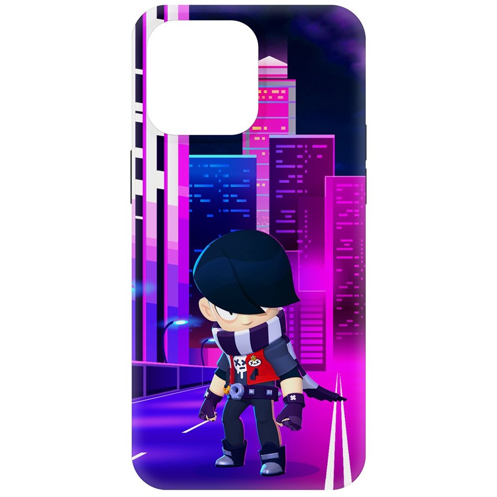 

Чехол-накладка Krutoff Soft Case Brawl Stars - Эдгар для iPhone 15 Pro Max черный