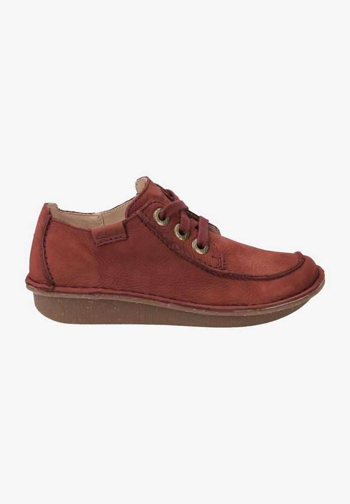 

Полуботинки женские Clarks CL611E03H красные 38 EU, Красный, CL611E03H