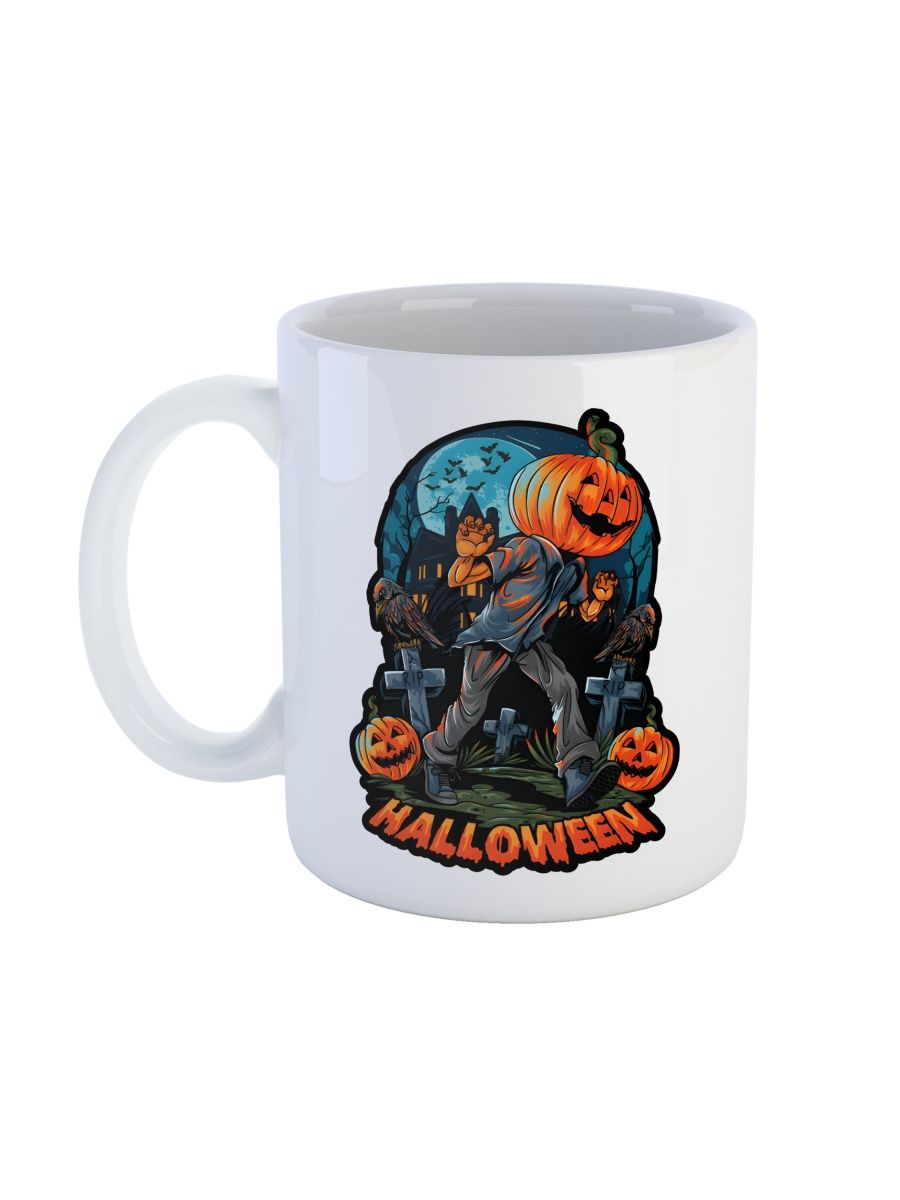 

Кружка СувенирShop "Хеллоуин halloween тыква зомби" 330 мл