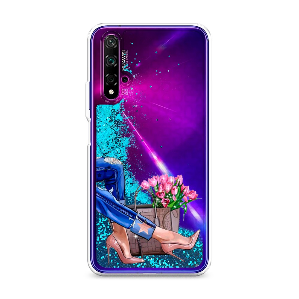 

Чехол Awog на Honor 20/Huawei Nova 5T "Каблучки", Разноцветный, 610593-1